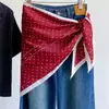 Nuevo Pañuelo Triangular Versátil de Verano 2026 para Mujer, para llevar en capas con camisas y bufandas, pañuelo de seda versátil atado a la cintura