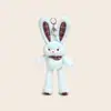 Jinnew Original Nuevo Conejo de Peluche con Oreja de Tirar de Acero Colgante Colgante de Muñeca de Peluche Sorpresa Creativa