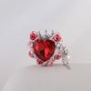 Industria pesada Xiyu corona de Nepal Bola de diamante corazón rosa arcilla polimérica hecha a mano cuentas de agujero recto transmisión en vivo DIY cuentas sueltas