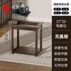 Mesa de té pequeña para el hogar, mueble auxiliar, mueble auxiliar de madera maciza, mesa de centro, tetera, cubo integrado, mueble para té