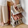 Zapatero de Plástico Escandinavo Simple para el Hogar Multicapa Montaje a Prueba de Polvo Simple Combinado Zapatero Estante de Almacenamiento