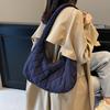Bolso Romboidal de Estilo Francés a la Moda de Alta Gama Primavera 2025 Bolso Simple de Axila de Gran Capacidad Bolso de Hombro Cruzado a la Moda