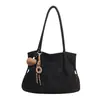 Bolsa Tote de Gamuza de Gran Capacidad Nueva para Otoño/Invierno 2026 Bolso de Hombro Simple Casual de Alto Valor para Mujer