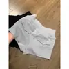 Shorts de Cintura Alta con Cordón y Bolsillos Traseros para Mujer, Verano, Línea A, Adelgazantes, Anti-Exposición, Versátiles, Shorts Deportivos Hot Girl