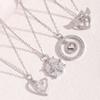 Collar Colgante de Moda Transfronterizo Aliexpress Lujo Ligero con Circonita para Mujer, Cadena para Clavícula de Gama Alta de Nicho Completamente Diamantada, Venta al por Mayor desde el Fabricante
