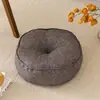 Nuevo Colchón Futón de Algodón y Lino, Cojín Redondo Tatami de Tela, Cojín de Piso para Mirador, Cojín de Meditación, Cojín de Piso Grande y Engrosado