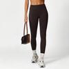 Roupa de Yoga Nova Transfronteiriça de Verão Conjunto Feminino Roupa Íntima Esportiva Plissada Cintura Alta Levanta Glúteo Sem Marcação Calças Fitness