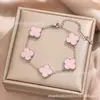 Pulseira, Colar, Anel, Brincos de Trevo de Quatro Folhas de Alto Padrão 13mm Banhados a Ouro 18K, Frente e Verso em Madrepérola Genuína com Ágata