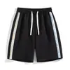 Calça Casual de Xadrez Americano com Recortes de Xadrez de Verão Masculina de Verão Solta para Esportes Adolescentes e Estudantes Shorts de Cinco Pontos