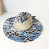 Sombrero para el Sol para Hombre Sombrero Protector Solar Verano Ala Grande Sombrero de Red Transpirable Sombrero de Pescador Viaje al Aire Libre Sombrero de Pesca Sombrero de Jazz Vaquero