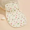 Bebê Recém-Nascido Verão Fino Algodão Puro Gaze Quilt Anti-Chute Colete Infantil Saco de Dormir Respirável