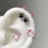 Pendientes de Tachuela de Garra de Gato Diabólica Frescos y Dulces, Pendientes Versátiles de Nicho de Alta Gama Únicos y Creativos