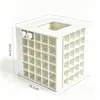 Caja de almacenamiento de cuentas de escritorio, botellas de cuentas de gran capacidad de 30 ml, botellas de almacenamiento dispensadoras de cuentas, soporte giratorio para exhibición hecho a mano