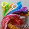 Tubo de borracha canudo plástico fino macio escala corda trançada colorida cristal nostálgico mm tubo oco fio 2 por jin outro