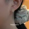 Pendientes de Borla con Lluvia de Purpurina Fina GalaxyGold para Mujer, Estilo Minimalista, Pendientes Impresionantes con un Toque de Lujo