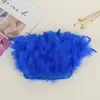 Directo de fábrica pieza de rasgar fuego tela de plumas accesorios hechos a mano diy ropa falda plumas decorativas venta al por mayor