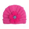 Gorro de Punto Floral Cálido para Bebé Estilo Nuevo de Invierno Europeo y Americano, Gorro de Lana Lindo Multicolor para Niños, Gorro para Niñas