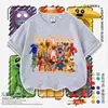 Camiseta Infantil de Manga Curta Tema Restaurante da Suzi Verão Homem Melancia Desenho Animado Meninos Top 100% Algodão