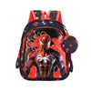 Mochila Escolar Transfronteriza Set de Tres Piezas para Estudiante Bolsa con Ruedas Mochila de Cuero Tridimensional de Dibujos Animados para Niños y Niñas