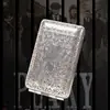 Mismo Estilo que Peaky Blinders, Estuche para Cigarrillos de Aleación de Zinc con Tres Compartimentos para 14 Cigarrillos, Porta Cigarrillos Metálico Retro Anti-Presión Personalizado para Hombres