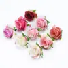 Flores Artificiales de Comercio Exterior Rosa de Seda Cabeza de Flor Artificial Accesorios de Decoración DIY para el Hogar Navidad Año Nuevo Boda