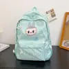 Mochila Nueva Estudiante de Secundaria Bolsa Escolar Tendencia Dibujos Animados Labubu Mochila de Paseo Moda Casual
