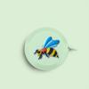 Estilo Nórdico Abeja Amarilla 1 Cinta Métrica Suave Telescópica Automática Dunhuang Hogar Portátil Cinta Cinta Mini Linda