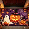 O Novo Tapete Decorativo para Porta de Entrada de Halloween da Temu é Resistente ao Desgaste, Antiderrapante, Fácil de Manter e Resistente a Manchas