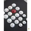 1 pieza se vende individualmente gaiwan de porcelana blanca alta pintado a mano para preparar té tapa roja tetera de porcelana azul y blanca juego de té gongfu de porcelana blanca accesorios