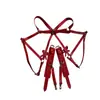 Liguero Transfronterizo Sexy Cinturón de Cintura para Mujer con Hermoso Lazo Pulsera Cinturón de Cuero Accesorios de Ropa Interior de Moda