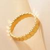 Anillo de escamas de pescado vietnamita con nueces para mujer popular en línea con el mismo diseño de nicho anillo de disco pequeño de sirena anillo liso