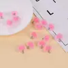 Brincos Colar Pingente de Contas Gelatinosas em Formato de Coração de Acrílico Fosco Pingente para Cordão de Cabeça Feito à Mão diy Acessórios de Joias