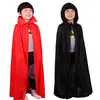 Disfraz de Halloween Mascarada Muerte Vampiro Diablo Disfraz Capa Negra Capa Bata traje