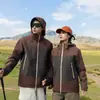 Chaqueta Kailer Stone Tres en Uno para Mujer Chaqueta de Plumas Cortavientos e Impermeable Senderismo Chaqueta de Montañismo Xizang con Capucha para Hombre