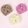 Gorro Fetal para Comercio Exterior de Bebé Color Sólido Tela de Burbujas Lazo Grande Gorro Indio Protegiendo la Fontanela Suéter para Bebé 6 Colores