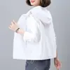 Chaleco de Protección Solar de Verano Corto para Mujer, Delgado, Transpirable, Casual, Holgado, con Capucha, Chaleco para Mamá de Mediana Edad, Chaleco de Talla Grande