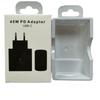 Aplicable a Samsung PD 45W Cargador Europeo/Americano/Británico Caja de Embalaje Tipo-C Cabezal de Carga Rápida Cartón de Embalaje Anti-Original