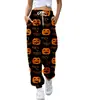 Outono e Inverno Transfronteiriço Europeu e Americano Novo Estampa Digital 3D Calças de Halloween Calças de Casal Calças de Moletom Fábrica de Origem