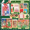 Conjunto de Papelaria de Natal Caderno Adesivos Caneta Neutra Grande Pacote de Presente Papelaria Recompensas para Alunos do Ensino Fundamental e Médio Presente de Natal