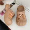 Zuecos Eva sin olor Verano Zuecos de comercio exterior Ropa exterior para mujer Zuecos lindos antideslizantes Zapatos punta a punta para hombre Venta al por mayor