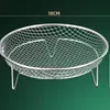 Cesta de acero inoxidable para escurrir aceite para freidora de aire, rejilla elevada para control de aceite para cocina casera y barbacoa