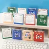 Nuevo Calendario de Escritorio Mini de Dibujos Animados 2025 Calendario de Escritorio Pequeño de Autodisciplina Registro Regalo de Escritorio para Estudiante Regalo de Regreso a Clases para Estudiante