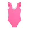 Trajes de Baño Infantiles para Niñas de Comercio Exterior, Lindo Dos Piezas para Bebé de Secado Rápido, Moderno Estampado Floral Pequeño, Traje de Baño para Aguas Termales y Playa, Venta al por Mayor