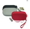 Monedero Ovalado Caliente de Silicona para Monedas Cable de Datos Audífonos Bolsa de Cosméticos Bolsa Portátil para Llaves Bolsa de Cosméticos para Mujer