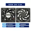 8025 9025 12025 Ventilador de Resfriamento 12V24 Gabinete Fonte de Alimentação CA/CC Aquecedor Forno Resfriador