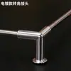Estantería de Madera Maciza para Supermercado Barandilla de Tubo de Acero Inoxidable Conector de Plástico Barandilla Contenedor Laminado Acero-Madera Valla
