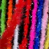 Venta al por mayor de fábrica Tira de lana de plumas plateadas Plus decoración de fiesta pieza de fuego de plumas tira de pelo monocolor artesanías de plumas de seda brillante