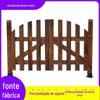 Porta de madeira para cerca de jardim anticorrosiva processamento personalizado cerca de jardim externa personalizada atacado personalizado fabricante de porta de madeira para cerca de jardim carbonizada