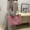 Bolso de mano sencillo de gran capacidad, informal, para mujer, modelo 2024, para estudiantes universitarios.