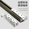 Rueda colgante acolchada para puertas corredizas, polea de carga silenciosa de aleación de zinc, accesorios de hardware para rieles de puertas corredizas suaves